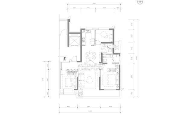 126㎡ 三室兩廳兩衛(wèi)